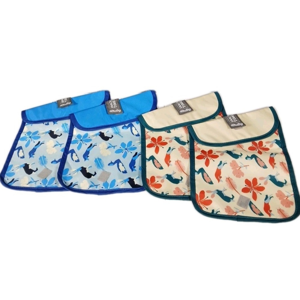 ChicoBag Snack Time Pouch Reusable Sandwich & Snack Bags rePETe Lot Of 4 NEW